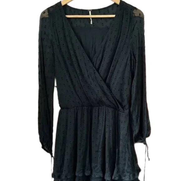 Free People Long Sleeve Dress - Navy - Picture 2 of 3